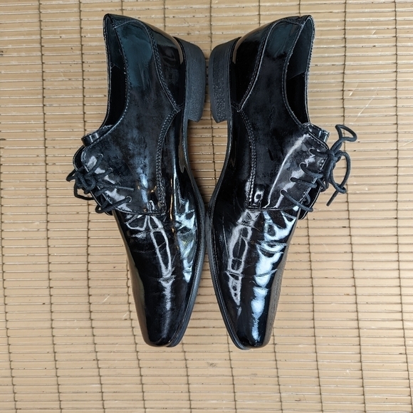 Calvin Klein "Brodie" Men's sz 10E (wide) Formal, Wedding, Prom, Tuxedo Dress Sh - Picture 5 of 9